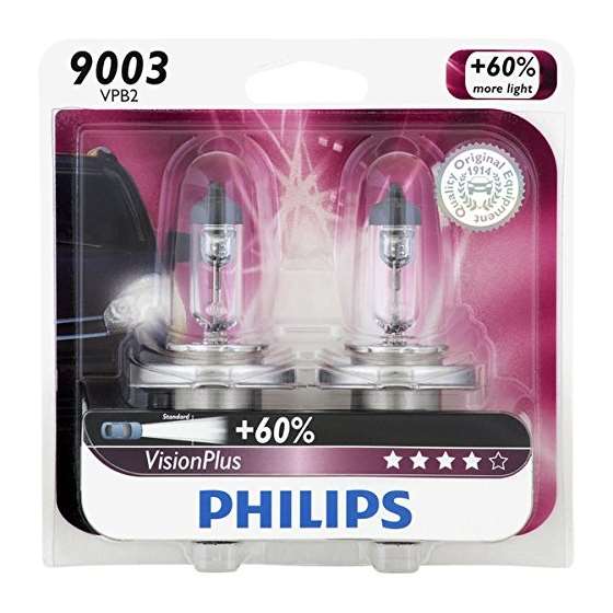 9003 Visionplus Upgrade Headlight Bulb, Pack Of 2