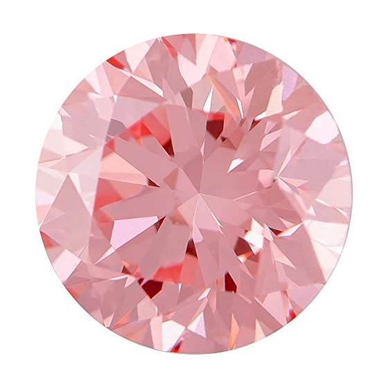 0.58 Ct. | Round | Bubble Gum Pink Color | VS2 Cla