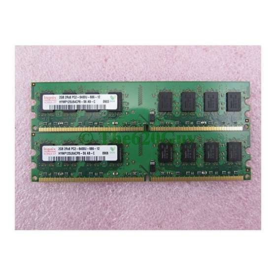 HYMP125U64CP8-S6 4GB 2 X 2GB PC2-6400U DDR2 800 No