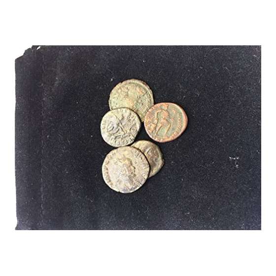 IT 5 Ancient Roman Bronze Coins Comes With Gift-3