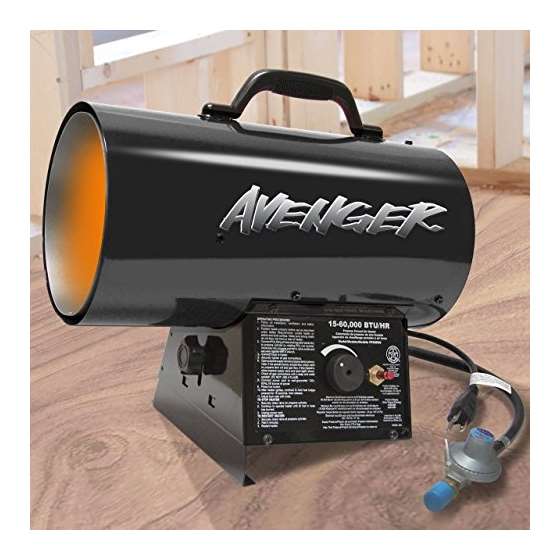 Portable Forced Air Propane Heater - 60,000 BTU, M