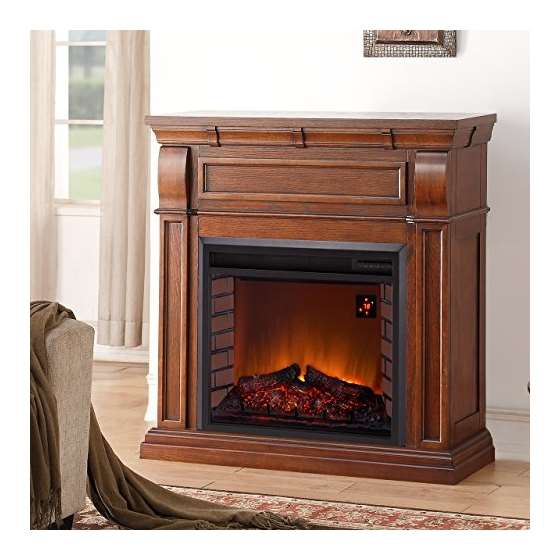 Full Size Electric Fireplace - Remote Control, C-3