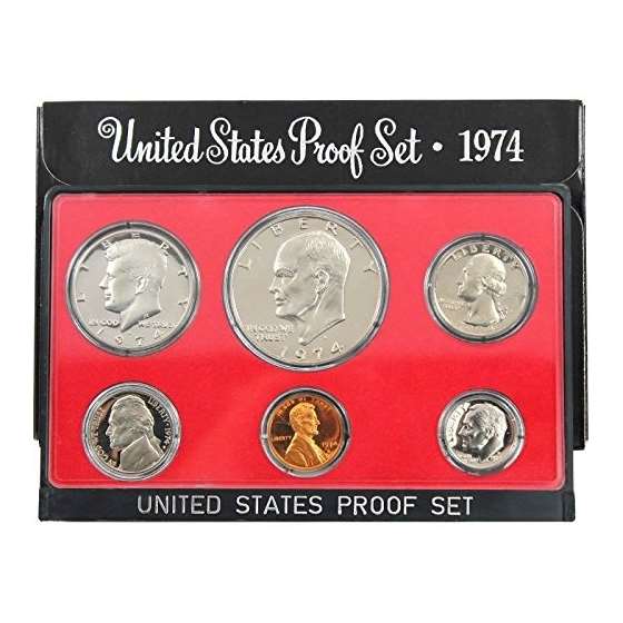 1974 S US 5 Piece Set Proof In Original Packaging