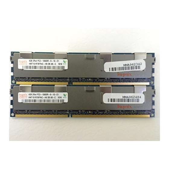 8GB 2 X 4GB MEMORY FOR DELL POWEREDGE HMT151R7BFR4