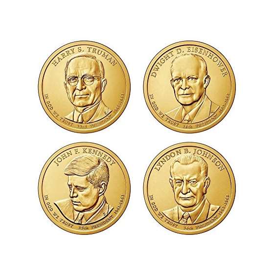 2015 D Complete Set Of All 4 Presidential Dollars