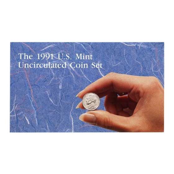 1991 US Mint Uncirculated Coin Set U91 OGP-3