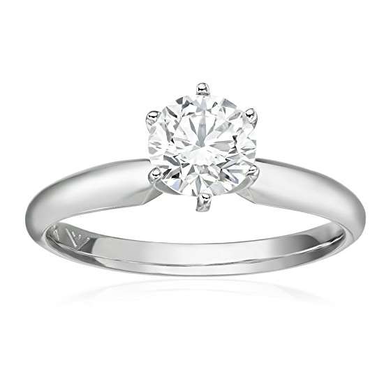 IGI Certified 14K White Gold Lab Diamond Solitaire