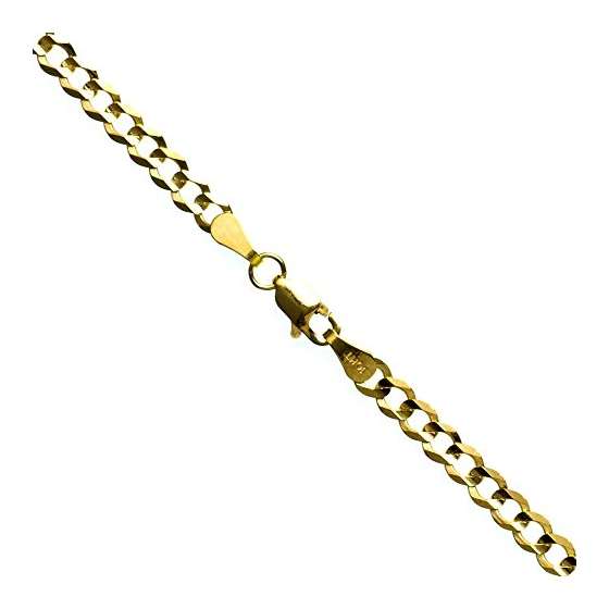 10K YELLOW Gold SOLID ITALY CUBAN Chain - 20 Inche