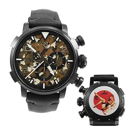 Pinup DNA Black WWII Sue Phone Chronograph Automat