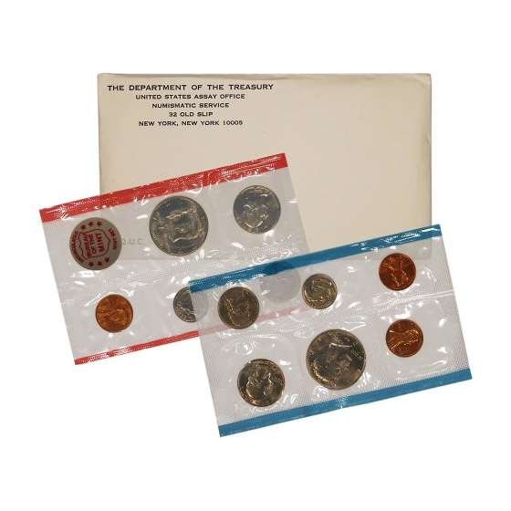 1972 United States Mint Uncirculated Coin Set In O