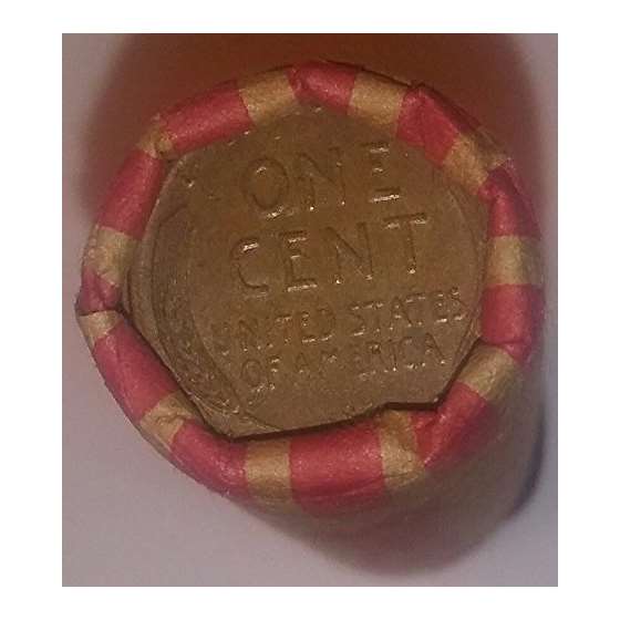 1-Bank Sealed Shotgun Roll Of Lincoln Wheat Pennie