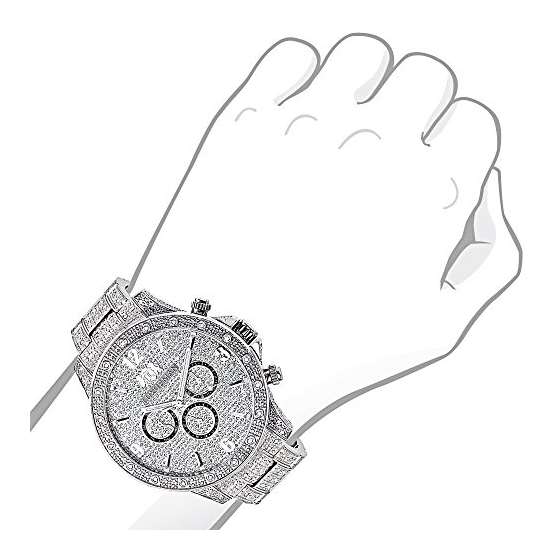 Mens Diamond Watches: Fully Iced Out Watch 1.25C-3