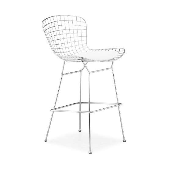 Wire Bar Chair Chrome (Set Of 2)