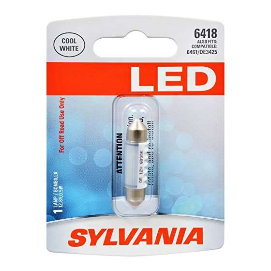 6418 36Mm Festoon White LED Bulb, Contains 1 Bulb