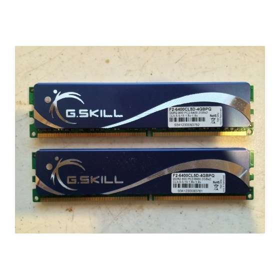 4GB 2 X 2GB 240-Pin SDRAM DDR2 800 PC2 6400 Dual C