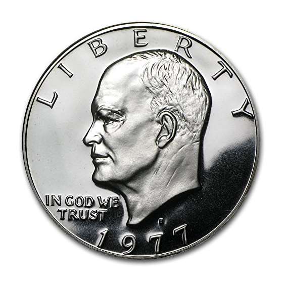 1977 S Eisenhower Dollar US Coin Ike 1 Gem Proof