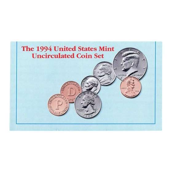 1994 US Mint Uncirculated Coin Set U94 OGP-3