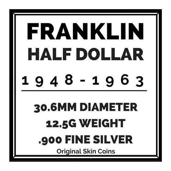 1958 U.S. Franklin Half Dollar Silver Coin, Mint-3