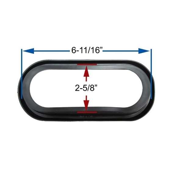 Heavy Duty Universal Fit 6 And Oval Rubber Gromm-3