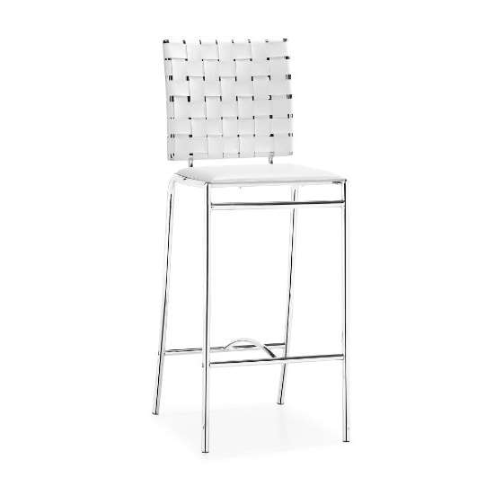 Criss Cross Counter Chair White (Set Of 2)