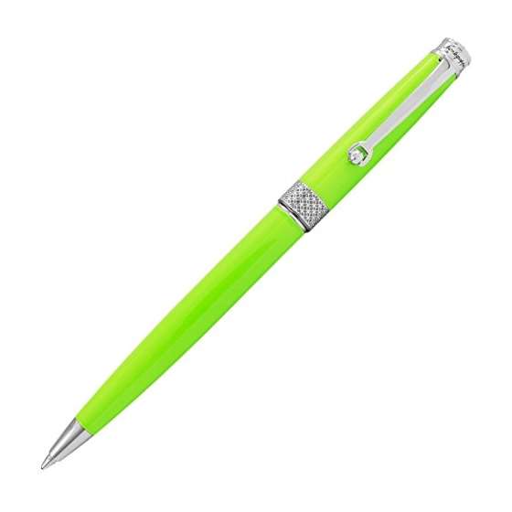 Piacere Chrome Lime Green Micro Ballpoint Pen ISPY