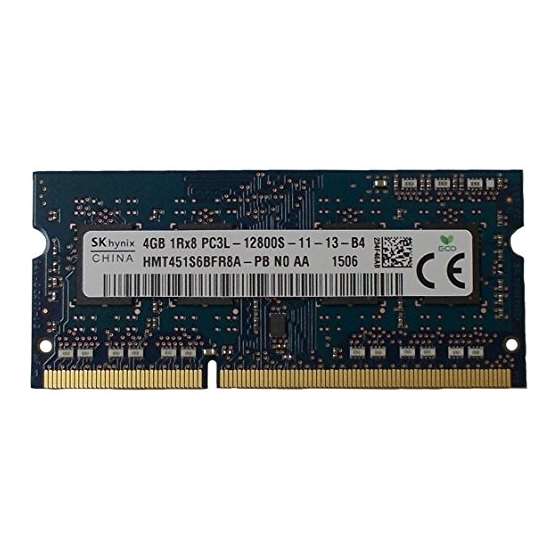 Ram Memory 4GB 1 X 4GB DDR3 PC3-12800,1600Mhz, 204