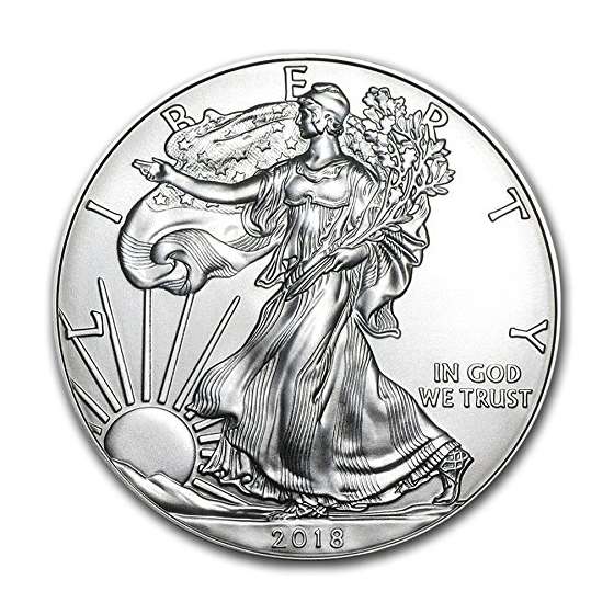 2018-1 Ounce American Silver Eagle Low Flat Rate S