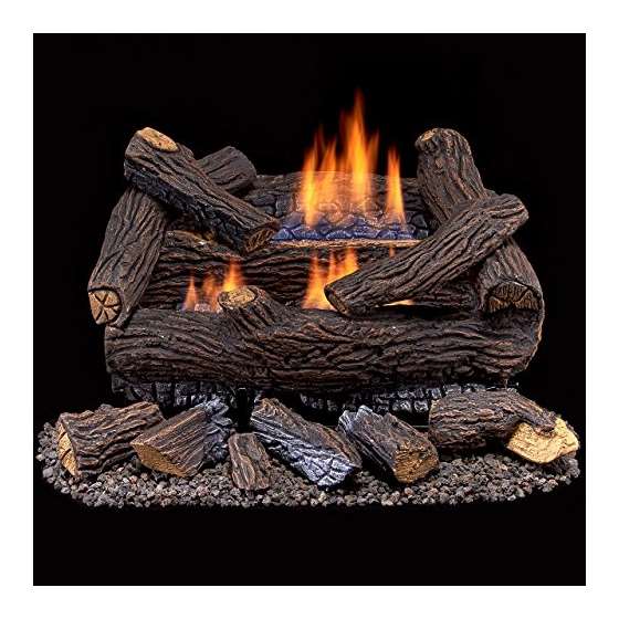 Vent Free Dual Fuel Gas Log Set - 18 In. Stacked R