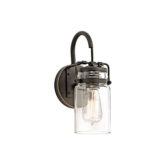45576OZ Brinley 1-Light Wall Sconce And Clear Glas