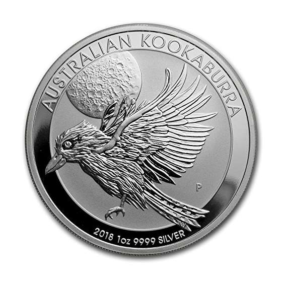 2018 AU Kookaburra One Ounce Silver Coin Dollar Un