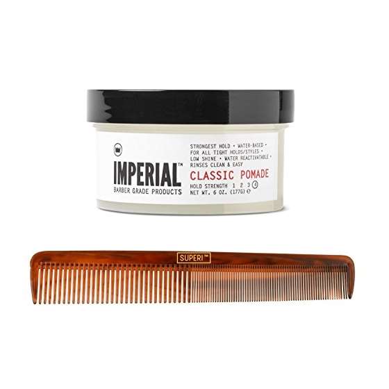 Imperial Classic Pomade 6 Ounce With Superi Comb