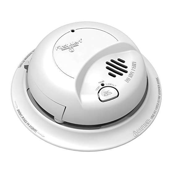 9120B Hardwired Smoke Alarm With Battery Backup, S