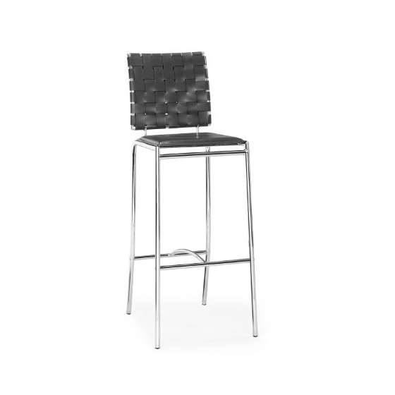 Criss Cross Bar Chair Black (Set Of 2)