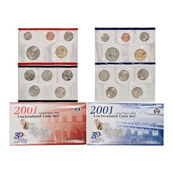 2001 United States Mint Uncirculated Coin Set U01