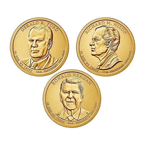 2016 P Presidential Dollar 3-Coin P Mint Uncircula