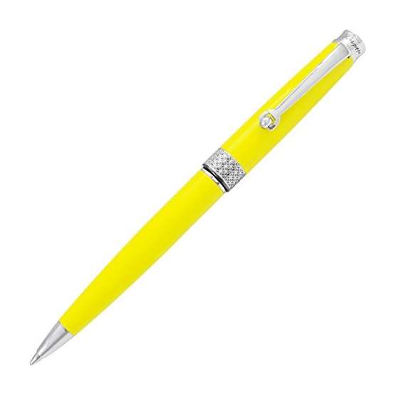 Piacere Chrome Electric Yellow Micro Ballpoint Pen