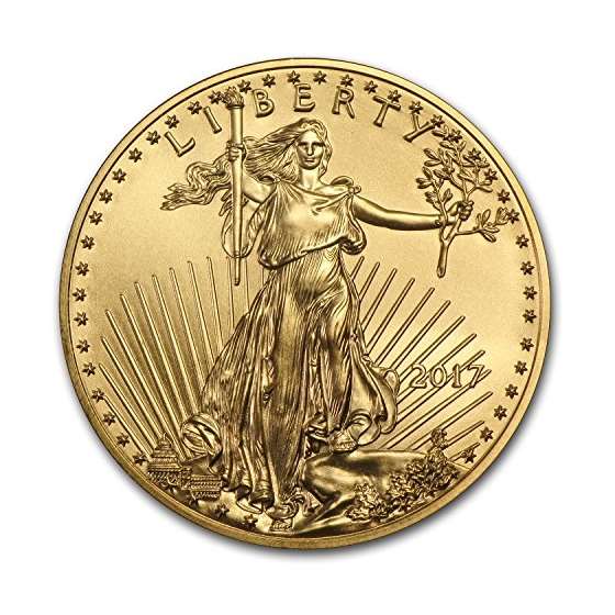 2017 1 By 4 Oz Gold American Eagle BU Gold Brillia