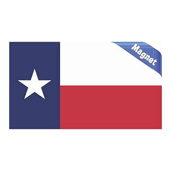 3.5In And Times; 2In Texas State Flag Magnet Bumpe