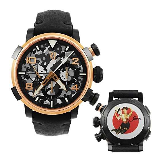 Pinup DNA Red Gold WWII June Fan Chronograph Autom