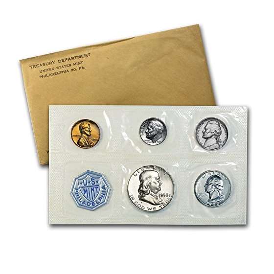 1958 P US Silver Proof Set US Mint Proof Set Origi