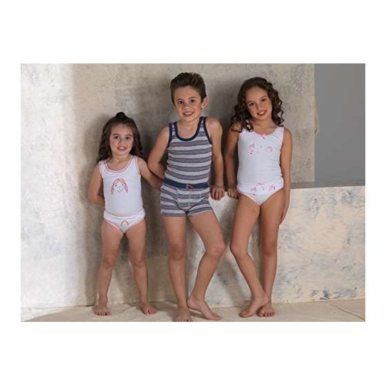 Kids By Girls Soft Turkish Cotton Tank Tops, Und-3