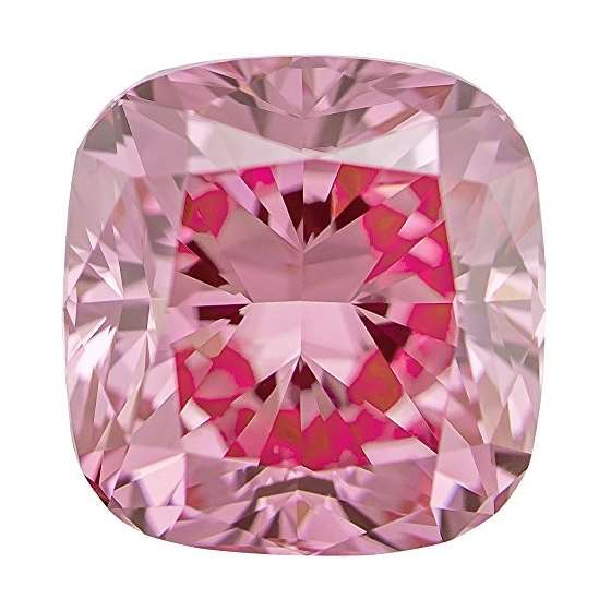 0.93 Ct. | Radiant | Light Raspberry Color | VVS2