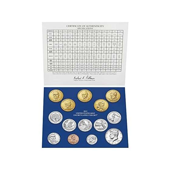 2015 United States Mint Uncirculated Coin Set U1-3