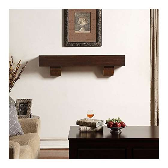 48-Inch Fireplace Shelf Mantel With Corbel Option