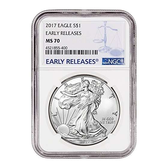 2017 American Silver Eagle 1 Oz Early Releases Lar