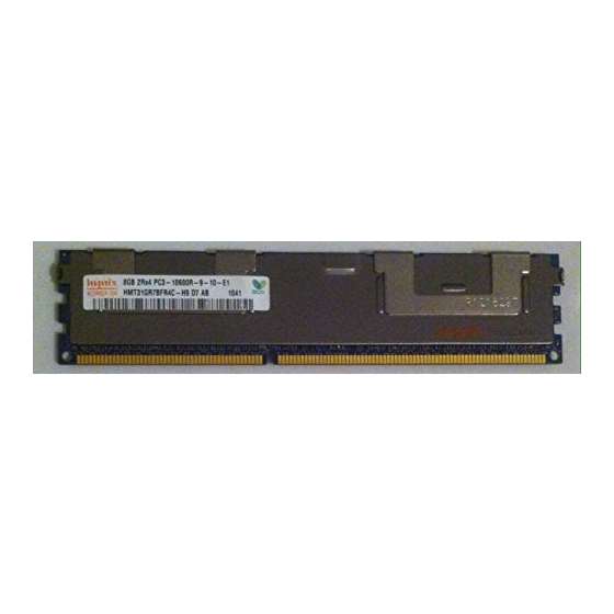 8GB MEMORY PC3-10600R Dural Rank HMT31GR7BFR4C-H9