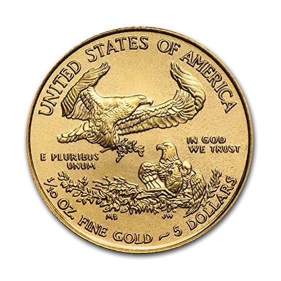 2017 1 By 10 Oz Gold American Eagle BU Gold Bril-3