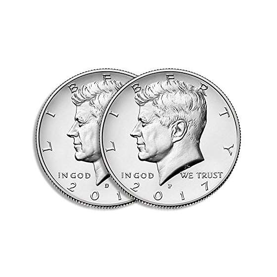 2017 P D Kennedy Half Dollar Clad Uncirculated