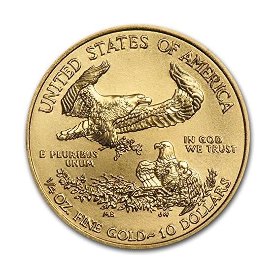 2017 1 By 4 Oz Gold American Eagle BU Gold Brill-3