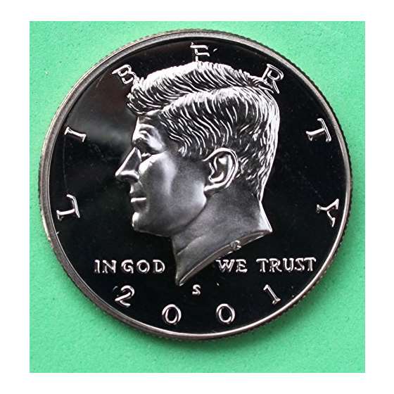 2001 S Gem Proof Kennedy Half Dollar US Coin Half